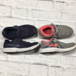 Bundle 2pairs Nike Girls Running Shoes Size 11